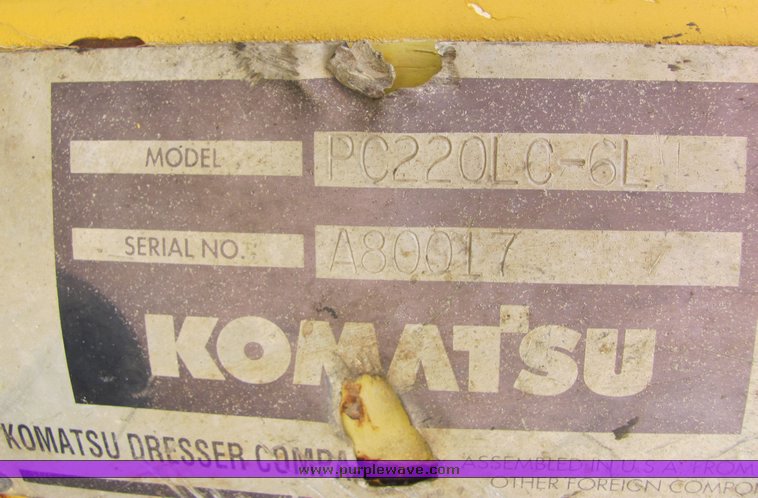 image for item 4660 1994 Komatsu PC220LC-6 excavator