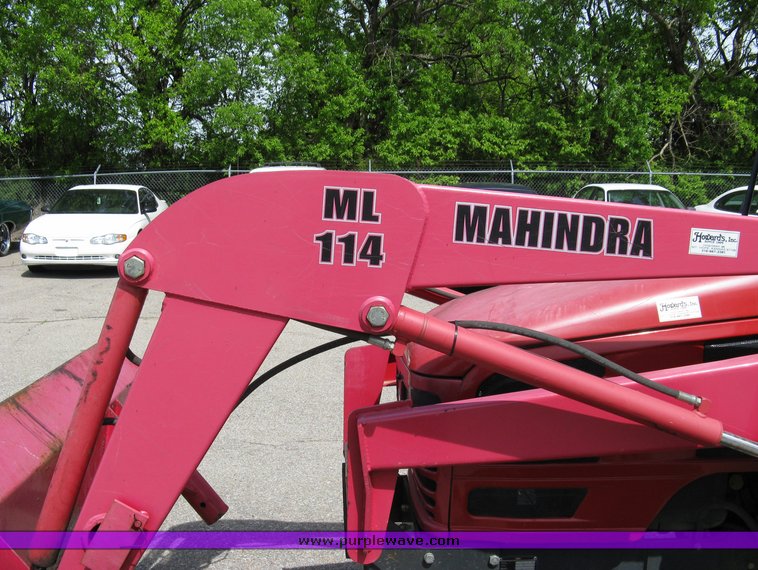 image for item 5004 2004 Mahindra 4510 4WD cab tractor with Mahindra ML114 loader and 6' bucket