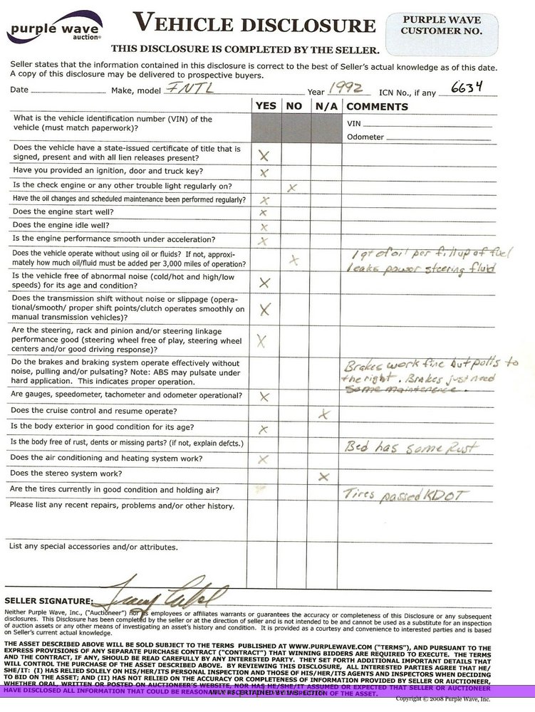 image for item 6634 1992 International Series 4900 dump truck