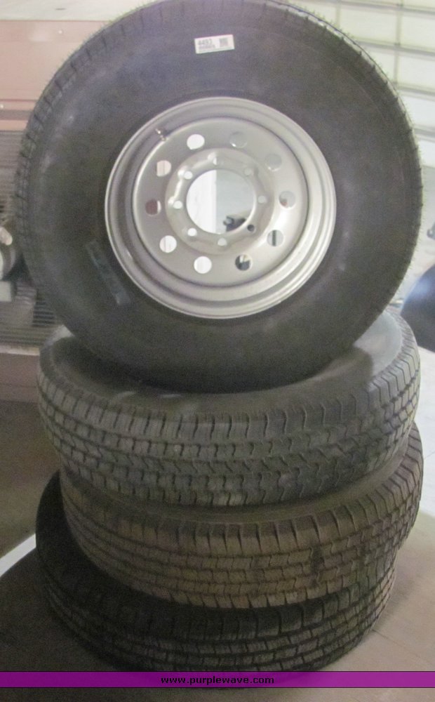 image for item 4493 (4) assorted tires and wheels