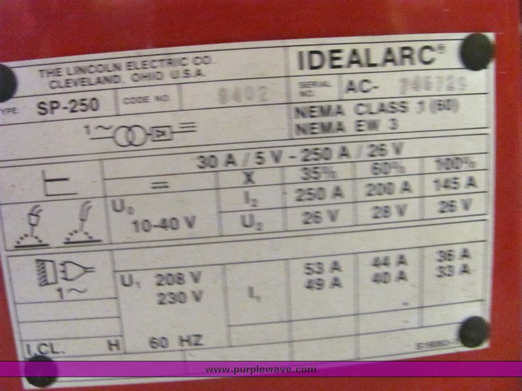 image for item 4501 Lincoln Electric wire feed welder