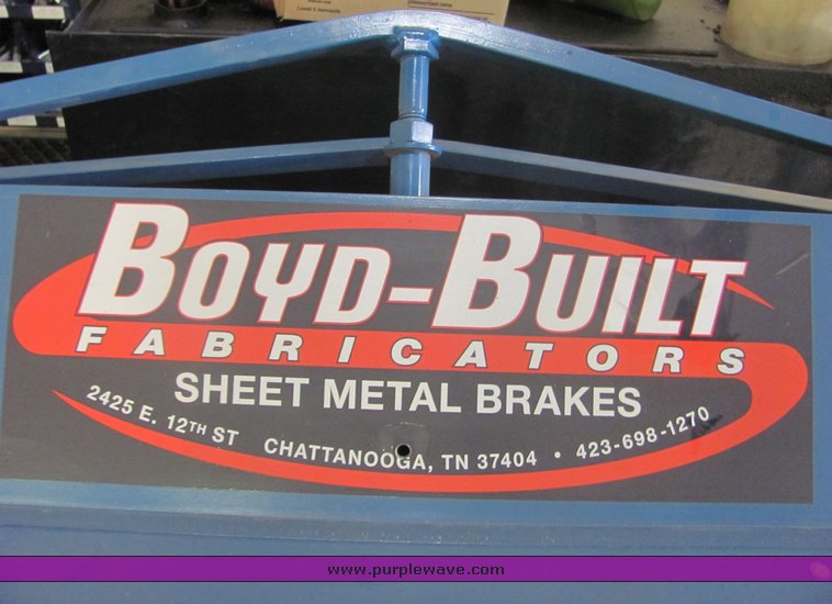 image for item 4512 BoyD-Built 8' sheet metal brake