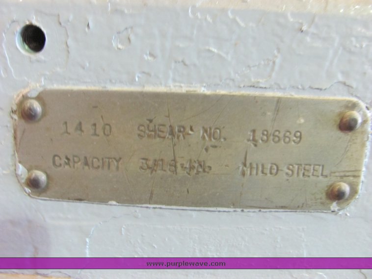 image for item 4514 Cincinnati 10' metal shear