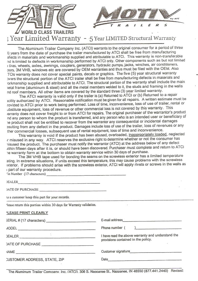 image for item 4562 2008 Motiv 36' enclosed car hauler