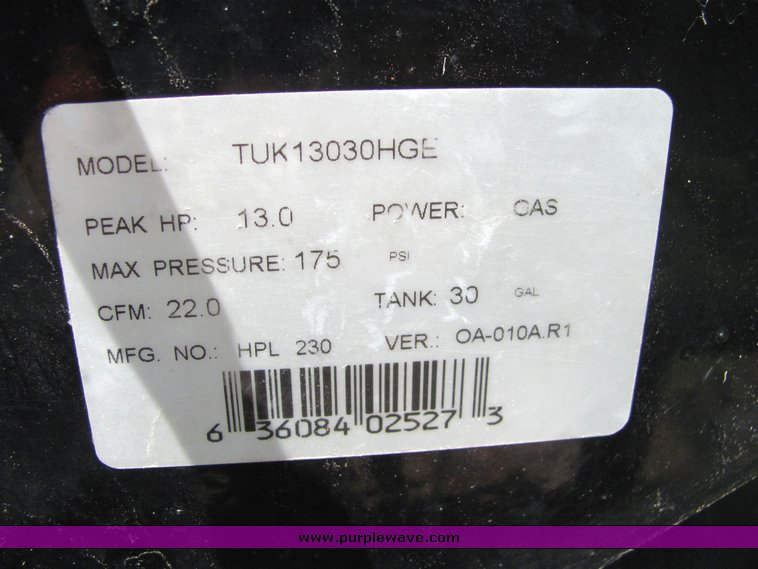 image for item 6076 Air compressor trailer