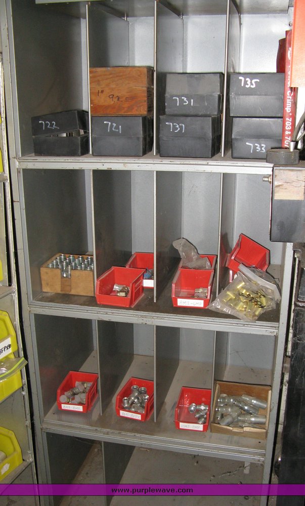 image for item 7714 Gates PC-707 hydraulic hose machine with bench, hose, dies, and fittings