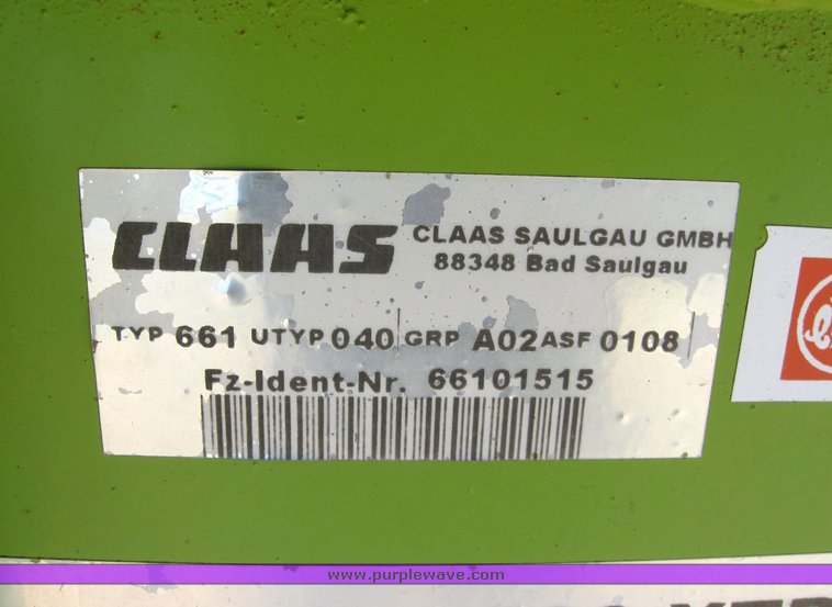 image for item 6316 Claas RU-600 eight-row forage head