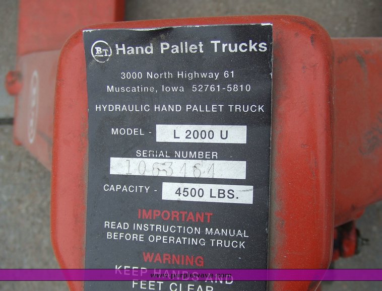 image for item 2128 BT Lifter pallet jack