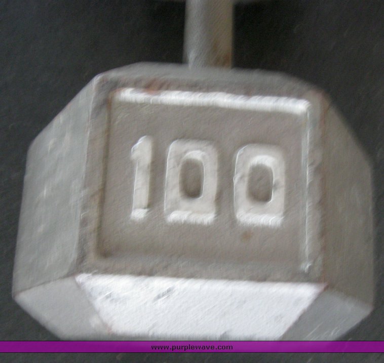 image for item 2264 (44) Keys dumbbells with rack