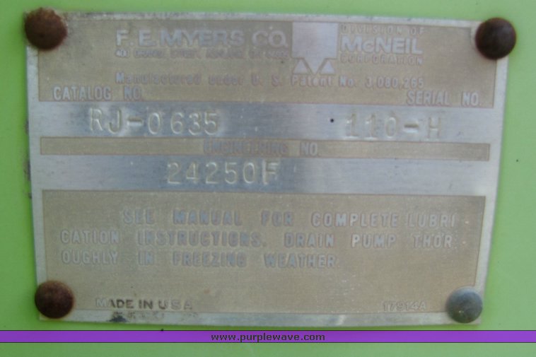 image for item 3072 1986 Myers FamJet flusher trailer