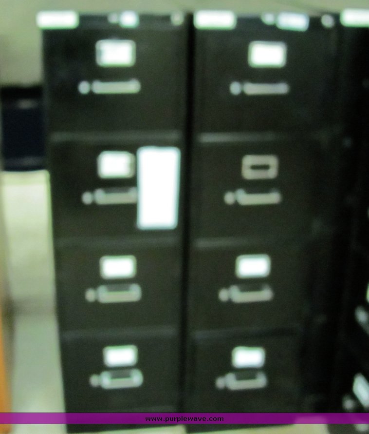 image for item 4427 (5) four drawer filing cabinets