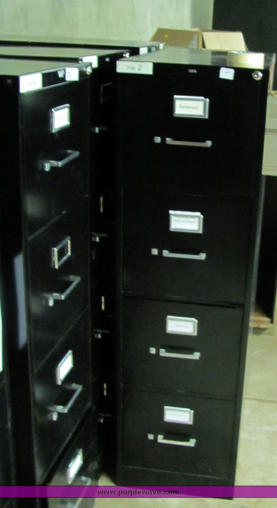 image for item 4427 (5) four drawer filing cabinets