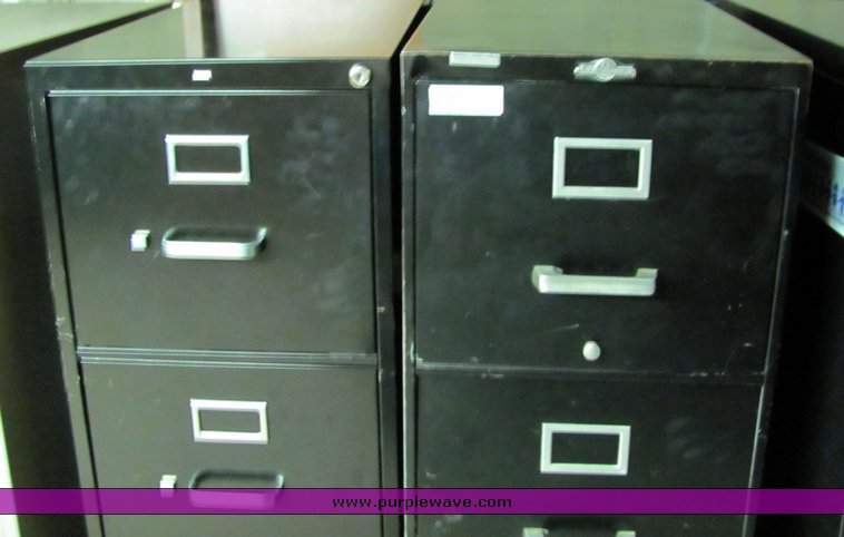 image for item 4428 (4) four drawer filing cabinets
