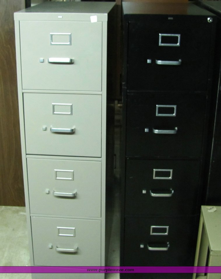 image for item 4428 (4) four drawer filing cabinets