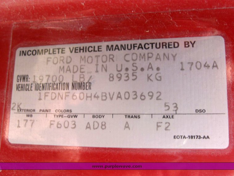 image for item 6798 1981 Ford F600