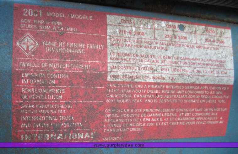 image for item 3814 2002 International 4700 dump truck