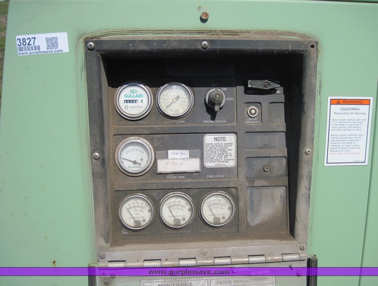 image for item 3827 2001 Sullair air compressor