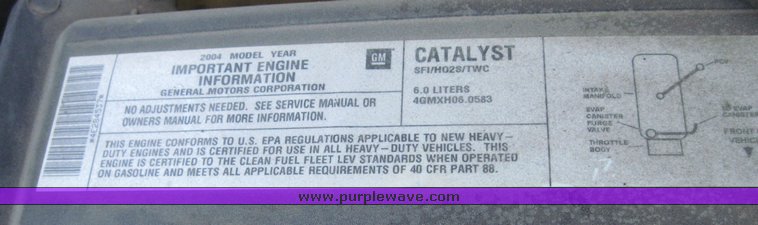 image for item 3828 2004 Chevrolet K2500HD Silverado