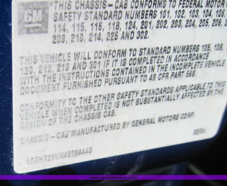 image for item 3834 2004 Chevrolet K2500HD Silverado