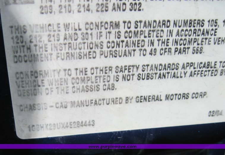 image for item 3834 2004 Chevrolet K2500HD Silverado