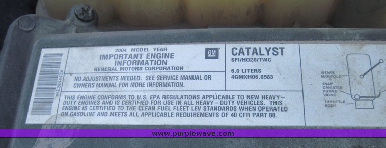 image for item 3834 2004 Chevrolet K2500HD Silverado