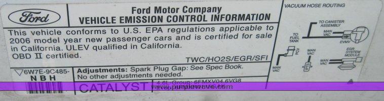 image for item 3842 2006 Ford Crown Victoria Police Interceptor