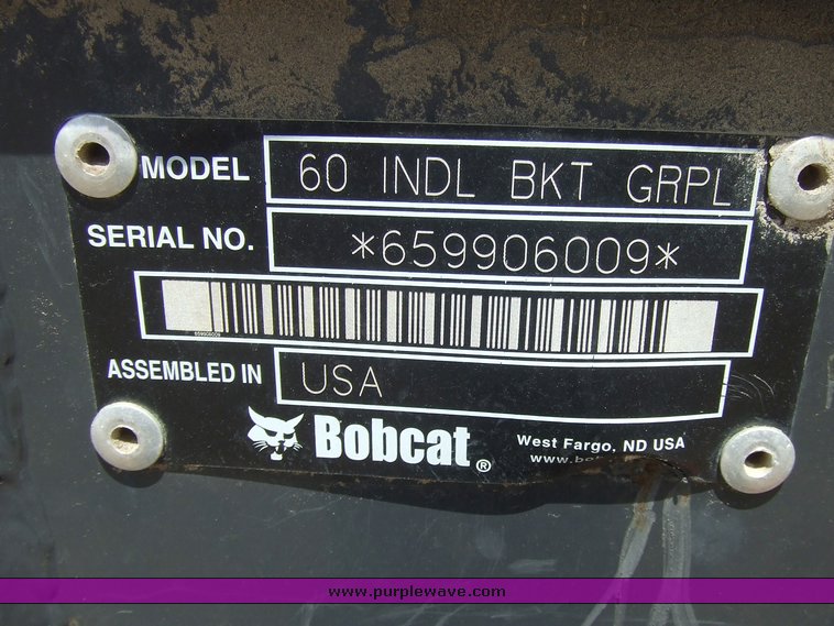 image for item 2065 60" grapple skid steer bucket