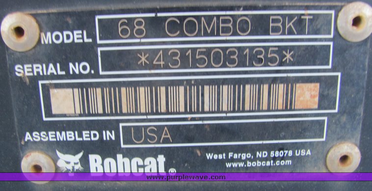 image for item 4315 Bobcat 68" combination seven tooth bucket