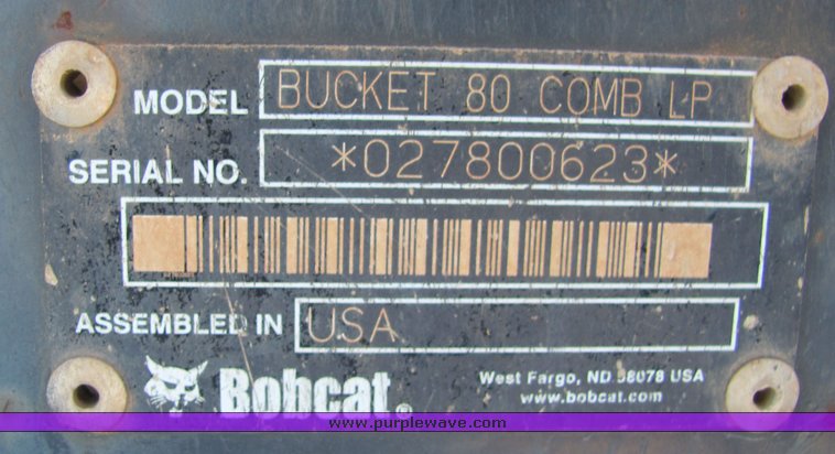 image for item 4319 Bobcat 80" combination eight shank bucket