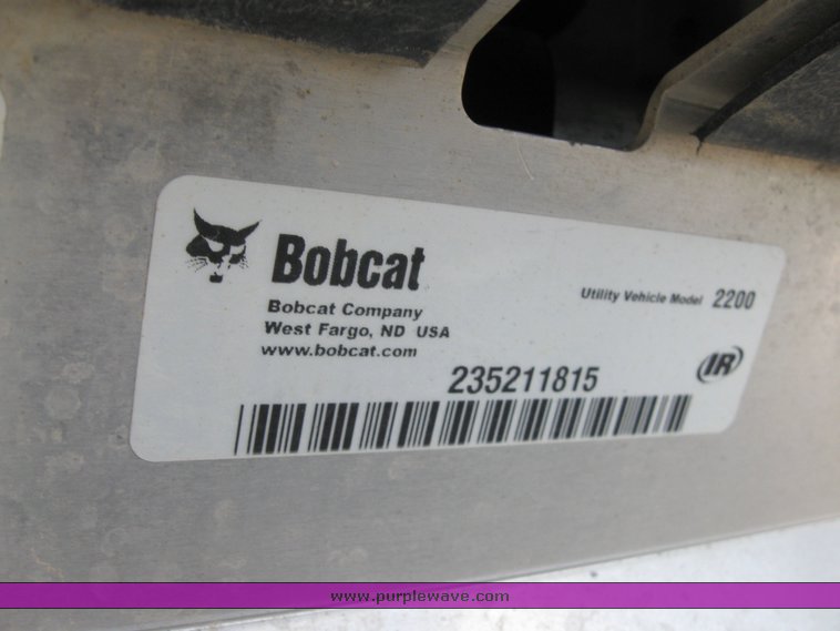 image for item 6704 2005 Bobcat 2200 Intellitrack utility vehicle