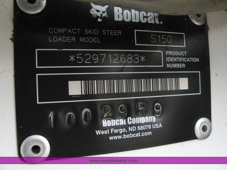 image for item 6709 Bobcat S150 skid steer