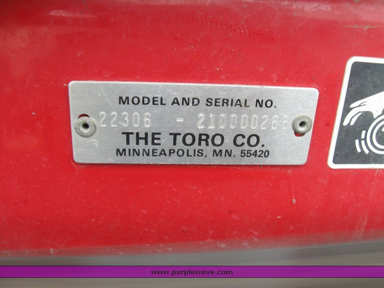 image for item 7241 Toro 22306 mini track loader
