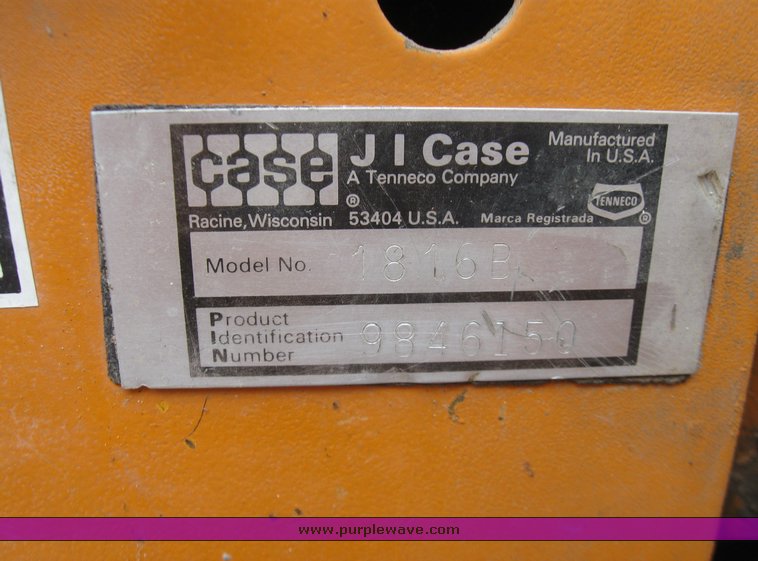 image for item 7242 Case 1816B uniloader