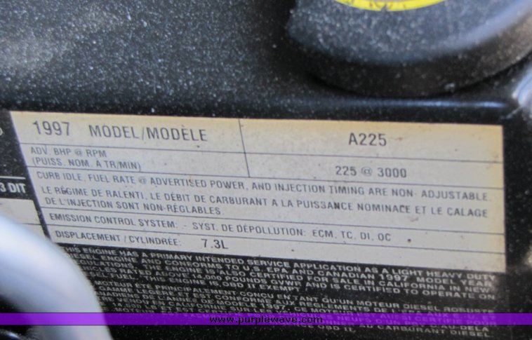 image for item 3193 1997 Ford Super Duty cab and chassis