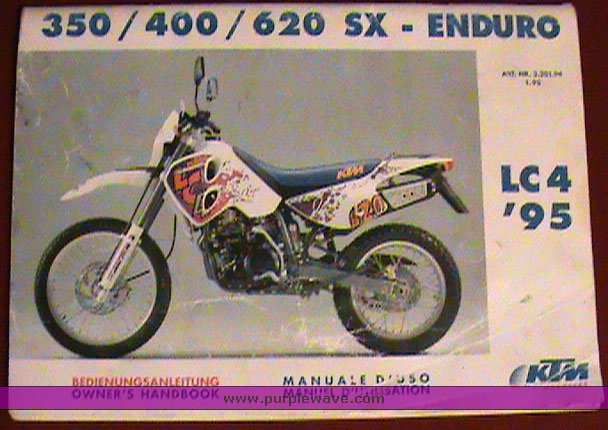 image for item 1701 1995 KTM RXC 400 dual sport motorcycle