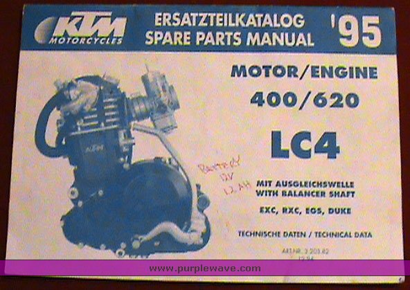 image for item 1701 1995 KTM RXC 400 dual sport motorcycle