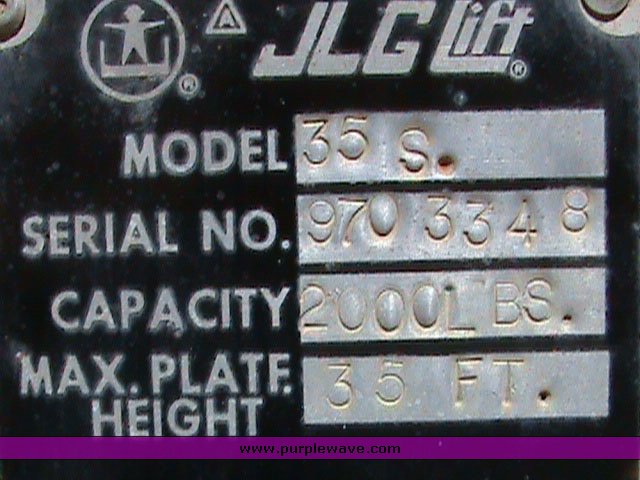 image for item 1702 JLG 35S scissor lift