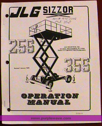 image for item 1702 JLG 35S scissor lift