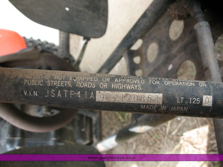 image for item 1801 Suzuki 125 ATV