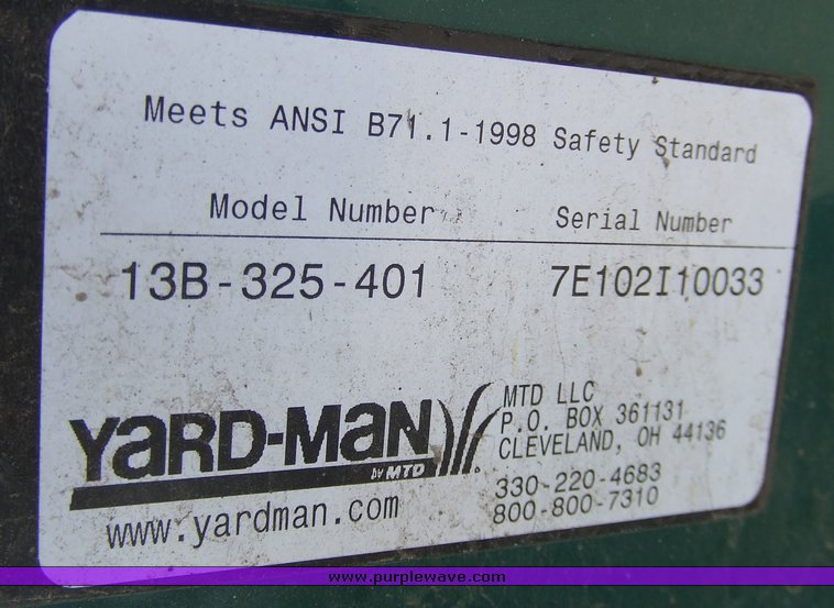 image for item 2074 Yard-Man Yard Bug mower