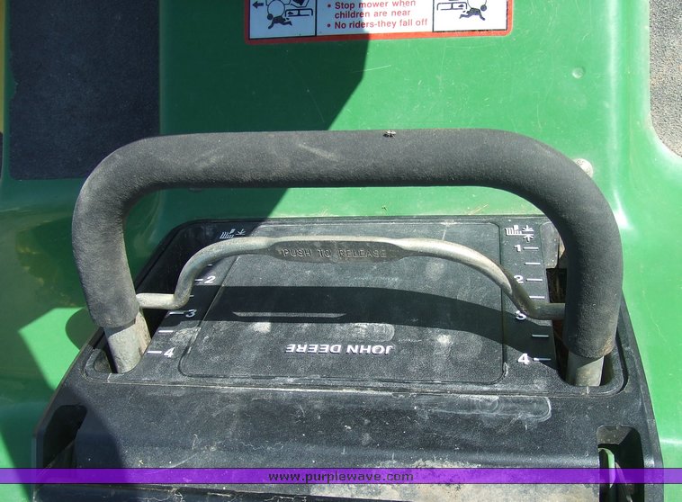 image for item 2076 John Deere STX38 riding mower