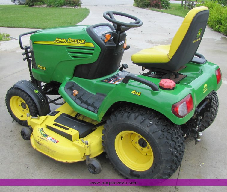 image for item 3295 John Deere X595 lawn tractor with mower