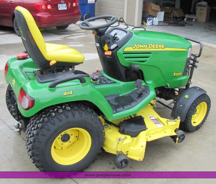 image for item 3295 John Deere X595 lawn tractor with mower
