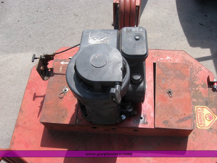 image for item 3992 Garden tractor with pull-beside mower and trim mower