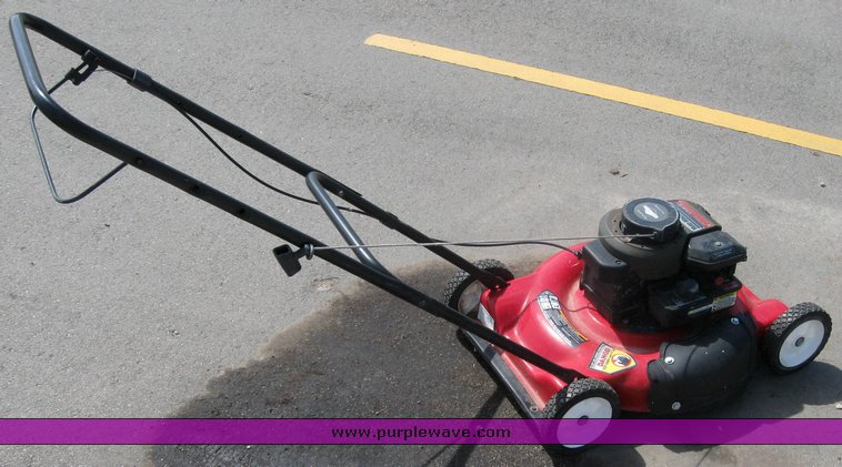 image for item 3992 Garden tractor with pull-beside mower and trim mower