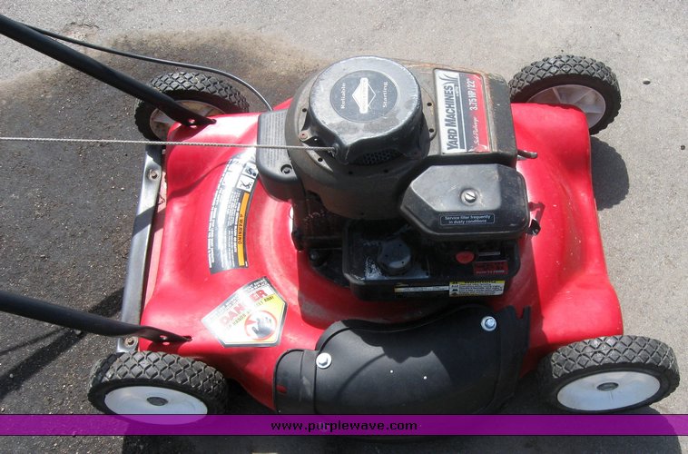 image for item 3992 Garden tractor with pull-beside mower and trim mower