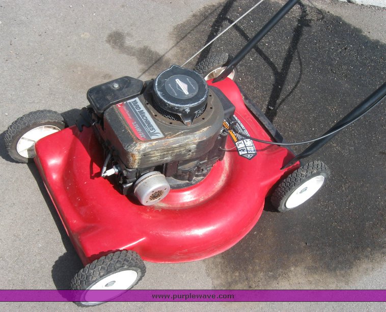 image for item 3992 Garden tractor with pull-beside mower and trim mower
