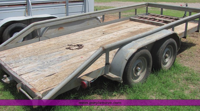image for item 4598 16' tandem axle trailer