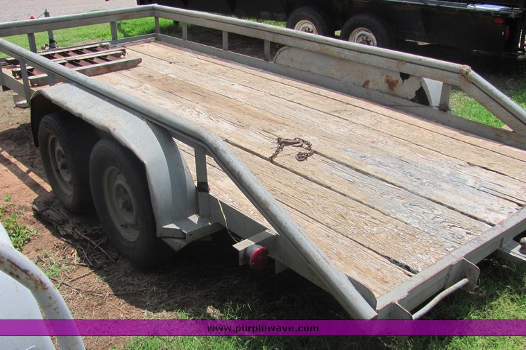 image for item 4598 16' tandem axle trailer