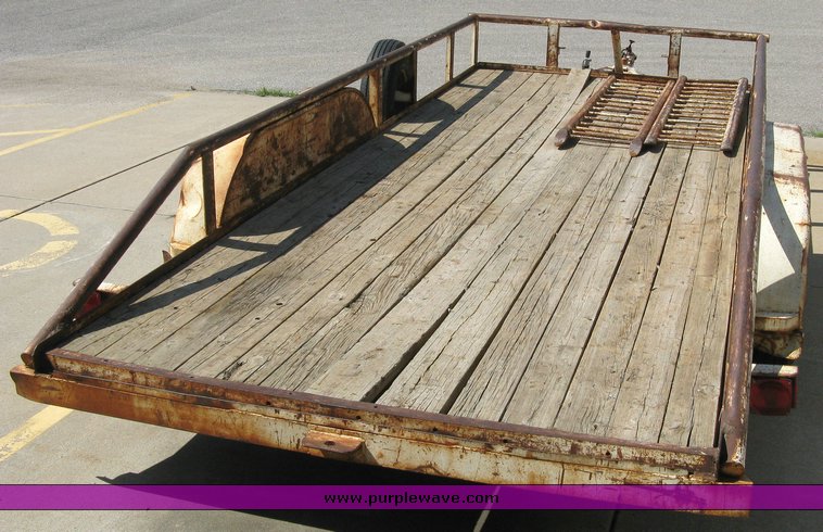 image for item 5012 16' tandem axle flat bed trailer